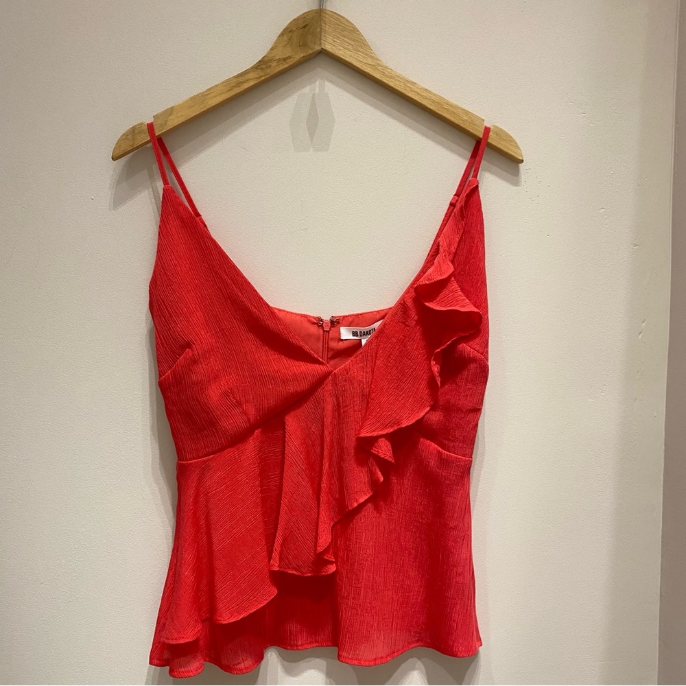 Deep V Ruffle Tank - Picture 1 of 2